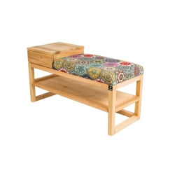 Ławka Szafka Pufa Tapicerowana Siedzisko Gładkie Hexagony Mandala LGS-85 Rozmiary od 50 cm do 200 cm