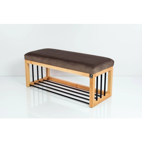 Ławka Pufa Tapicerowana Siedzisko Gładkie Brązowy LGS-86 Rozmiary od 50 cm do 200 cm