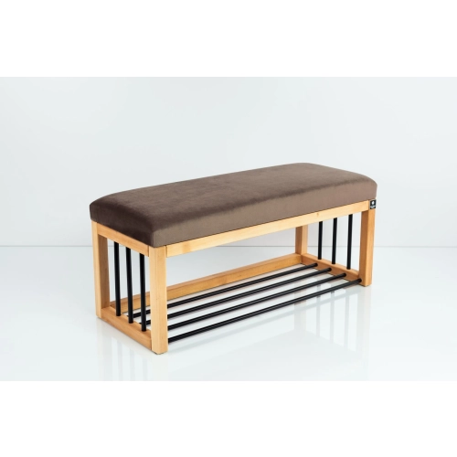 Ławka Pufa Tapicerowana Siedzisko Gładkie Brązowy LGS-86 Rozmiary od 50 cm do 200 cm