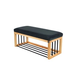 Ławka Pufa Tapicerowana Siedzisko Gładkie Grafit LGS-86 Rozmiary od 50 cm do 200 cm