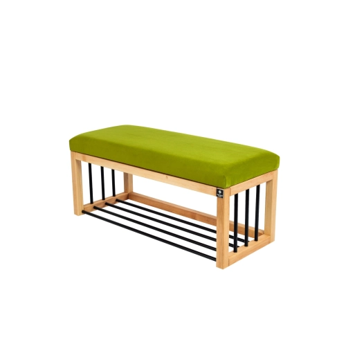 Ławka Pufa Tapicerowana Siedzisko Gładkie Zieleń Pistacja LGS-86 Rozmiary od 50 cm do 200 cm