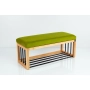 Ławka Pufa Tapicerowana Siedzisko Gładkie Zieleń Pistacja LGS-86 Rozmiary od 50 cm do 200 cm