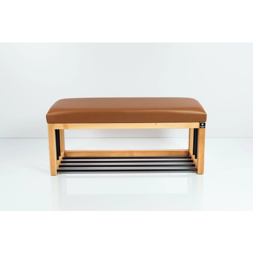 Ławka Pufa Tapicerowana Siedzisko Gładkie Ekoskóra Brązowy LGS-86 Rozmiary od 50 cm do 200 cm