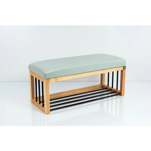 Ławka Pufa Tapicerowana Siedzisko Gładkie Ekoskóra Popiel LGS-86 Rozmiary od 50 cm do 200 cm