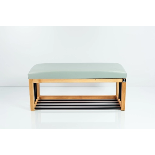 Ławka Pufa Tapicerowana Siedzisko Gładkie Ekoskóra Popiel LGS-86 Rozmiary od 50 cm do 200 cm