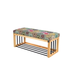 Ławka Pufa Tapicerowana Siedzisko Gładkie Hexagony Mandala LGS-86 Rozmiary od 50 cm do 200 cm