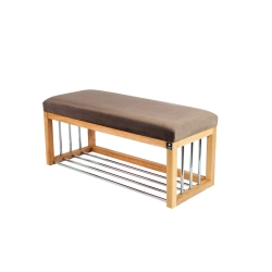 Ławka Pufa Tapicerowana Siedzisko Gładkie Brązowy LGS-87 Rozmiary od 50 cm do 200 cm