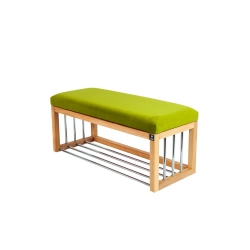 Ławka Pufa Tapicerowana Siedzisko Gładkie Pistacja Zieleń LGS-87 Rozmiary od 50 cm do 200 cm