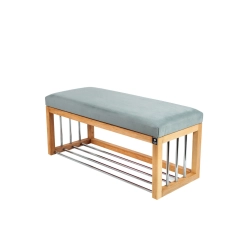 Ławka Pufa Tapicerowana Siedzisko Gładkie Popiel LGS-87 Rozmiary od 50 cm do 200 cm