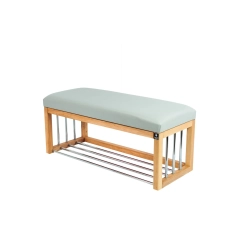 Ławka Pufa Tapicerowana Siedzisko Gładkie Ekoskóra Popiel LGS-87 Rozmiary od 50 cm do 200 cm