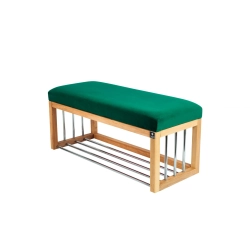 Ławka Pufa Tapicerowana Siedzisko Gładkie Butelkowa Zieleń LGS-87 Rozmiary od 50 cm do 200 cm