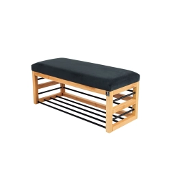 Ławka Pufa Tapicerowana Siedzisko Gładkie Grafit LGS-88 Rozmiary od 50 cm do 200 cm