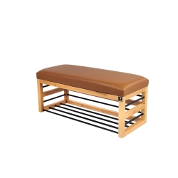 Ławka Pufa Tapicerowana Siedzisko Gładkie Ekoskóra Brązowy LGS-88 Rozmiary od 50 cm do 200 cm