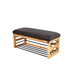 Ławka Pufa Tapicerowana Siedzisko Gładkie Ekoskóra Brązowy LGS-88 Rozmiary od 50 cm do 200 cm