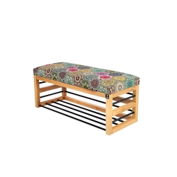 Ławka Pufa Tapicerowana Siedzisko Gładkie Hexagony Mandala LGS-88 Rozmiary od 50 cm do 200 cm