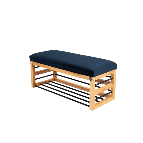 Ławka Pufa Tapicerowana Siedzisko Gładkie Granatowy LGS-88 Rozmiary od 50 cm do 200 cm