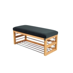 Ławka Pufa Tapicerowana Siedzisko Gładkie Grafit LGS-89 Rozmiary od 50 cm do 200 cm