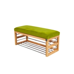 Ławka Pufa Tapicerowana Siedzisko Gładkie Pistacja Zieleń LGS-89 Rozmiary od 50 cm do 200 cm