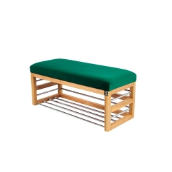 Ławka Pufa Tapicerowana Siedzisko Gładkie Butelkowa Zieleń LGS-89 Rozmiary od 50 cm do 200 cm