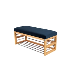 Ławka Pufa Tapicerowana Siedzisko Gładkie Granatowy LGS-89 Rozmiary od 50 cm do 200 cm