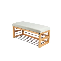 Ławka Pufa Tapicerowana Siedzisko Gładkie Srebrny LGS-89 Rozmiary od 50 cm do 200 cm