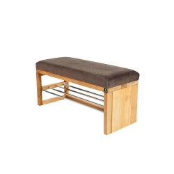 Ławka Pufa Tapicerowana Siedzisko Gładkie Brązowy LGS-91 Rozmiary od 50 cm do 200 cm