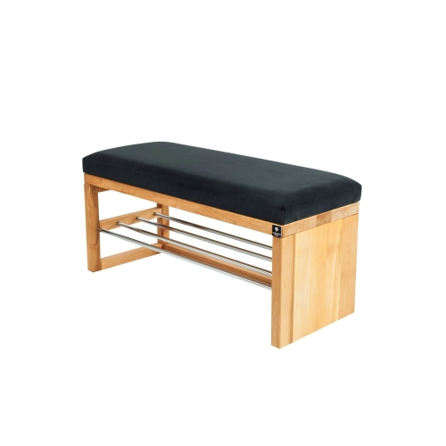 Ławka Pufa Tapicerowana Siedzisko Gładkie Grafit LGS-91 Rozmiary od 50 cm do 200 cm