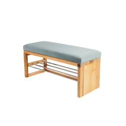 Ławka Pufa Tapicerowana Siedzisko Gładkie Popiel LGS-91 Rozmiary od 50 cm do 200 cm