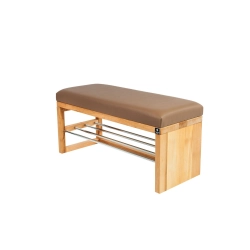 Ławka Pufa Tapicerowana Siedzisko Gładkie Ekoskóra Brązowy LGS-91 Rozmiary od 50 cm do 200 cm