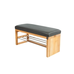 Ławka Pufa Tapicerowana Siedzisko Gładkie Ekoskóra Grafit LGS-91 Rozmiary od 50 cm do 200 cm