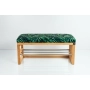 Ławka Pufa Tapicerowana Siedzisko Gładkie Liście Tropikalne LGS-91 Rozmiary od 50 cm do 200 cm