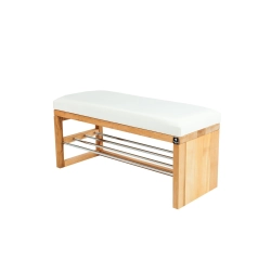 Ławka Pufa Tapicerowana Siedzisko Gładkie Biały LGS-91 Rozmiary od 50 cm do 200 cm