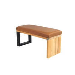 Ławka Pufa Tapicerowana Siedzisko Gładkie Ekoskóra Brązowy LGS-92 Rozmiary od 50 cm do 200 cm