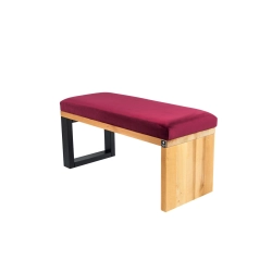 Ławka Pufa Tapicerowana Siedzisko Gładkie Bordowy LGS-92 Rozmiary od 50 cm do 200 cm