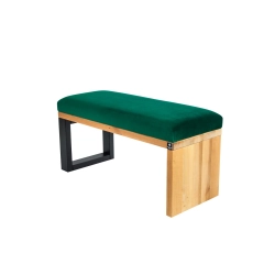 Ławka Pufa Tapicerowana Siedzisko Gładkie Butelkowa Zieleń LGS-92 Rozmiary od 50 cm do 200 cm