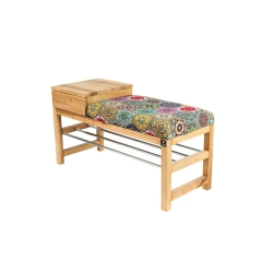 Ławka Pufa Tapicerowana Siedzisko Gładkie Hexagony Mandala LGS-97 Rozmiary od 50 cm do 200 cm