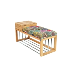 Ławka Pufa Tapicerowana Siedzisko Gładkie Hexagony Mandala LGS-98 Rozmiary od 50 cm do 200 cm