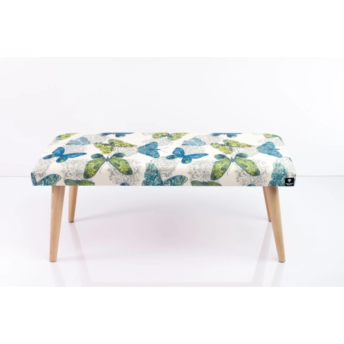 Ławeczka Pufa Tapicerowana Siedzisko Gładkie Butterfly 03 LPG-10 Rozmiary od 50 cm do 120 cm