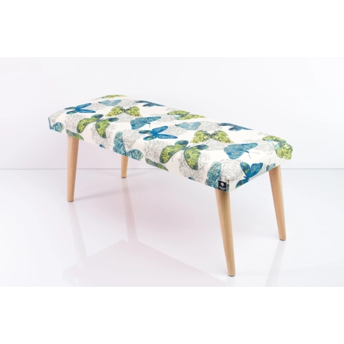 Ławeczka Pufa Tapicerowana Siedzisko Gładkie Butterfly 03 LPG-10 Rozmiary od 50 cm do 120 cm