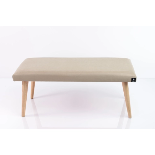 Ławeczka Pufa Tapicerowana Siedzisko Gładkie Ecru LPG-10 Rozmiary od 50 cm do 120 cm