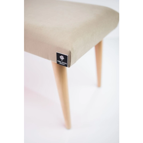 Ławeczka Pufa Tapicerowana Siedzisko Gładkie Ecru LPG-10 Rozmiary od 50 cm do 120 cm