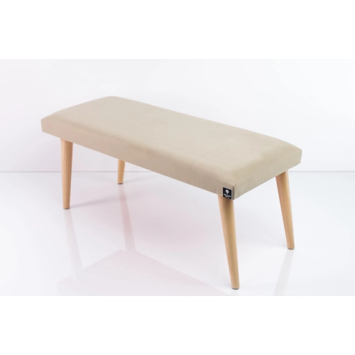 Ławeczka Pufa Tapicerowana Siedzisko Gładkie Ecru LPG-10 Rozmiary od 50 cm do 120 cm