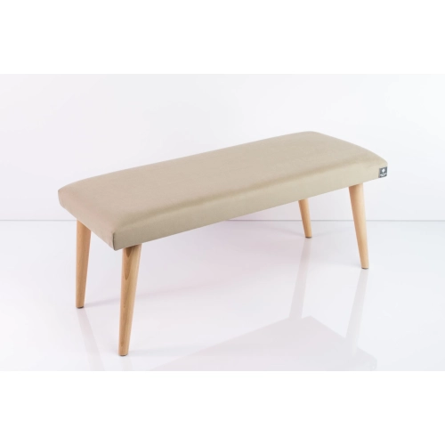 Ławeczka Pufa Tapicerowana Siedzisko Gładkie Ecru LPG-10 Rozmiary od 50 cm do 120 cm