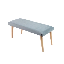 Ławeczka Pufa Tapicerowana Siedzisko Gładkie Popiel LPG-10 Rozmiary od 50 cm do 120 cm