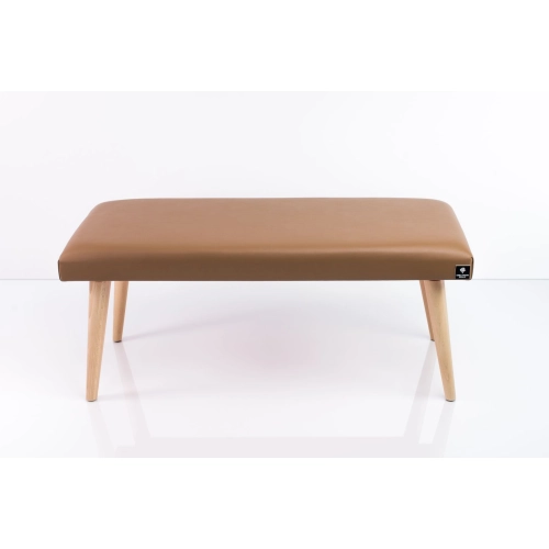 Ławeczka Pufa Tapicerowana Siedzisko Gładkie Ekoskóra Brąz LPG-10 Rozmiary od 50 cm do 120 cm