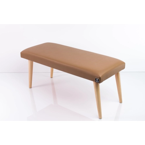 Ławeczka Pufa Tapicerowana Siedzisko Gładkie Ekoskóra Brąz LPG-10 Rozmiary od 50 cm do 120 cm