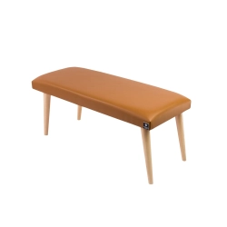 Ławeczka Pufa Tapicerowana Siedzisko Gładkie Ekoskóra Brąz LPG-10 Rozmiary od 50 cm do 120 cm