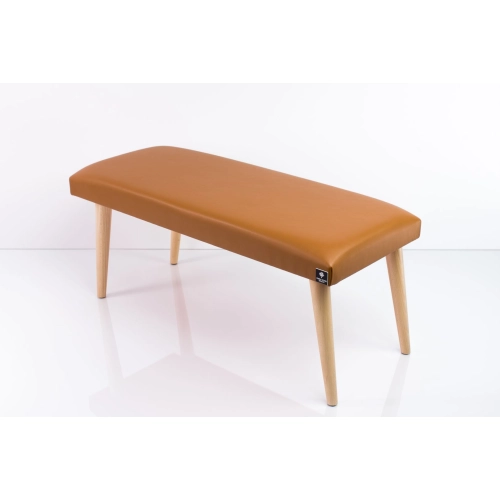 Ławeczka Pufa Tapicerowana Siedzisko Gładkie Ekoskóra Brąz LPG-10 Rozmiary od 50 cm do 120 cm