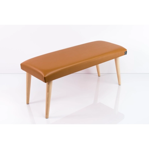 Ławeczka Pufa Tapicerowana Siedzisko Gładkie Ekoskóra Brąz LPG-10 Rozmiary od 50 cm do 120 cm