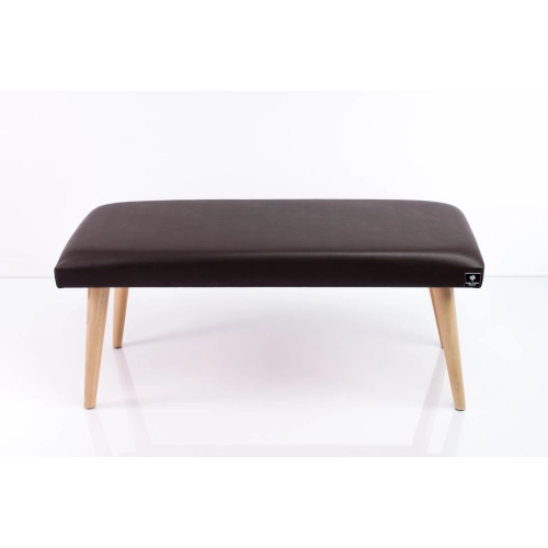 Ławeczka Pufa Tapicerowana Siedzisko Gładkie Ekoskóra Brąz LPG-10 Rozmiary od 50 cm do 120 cm